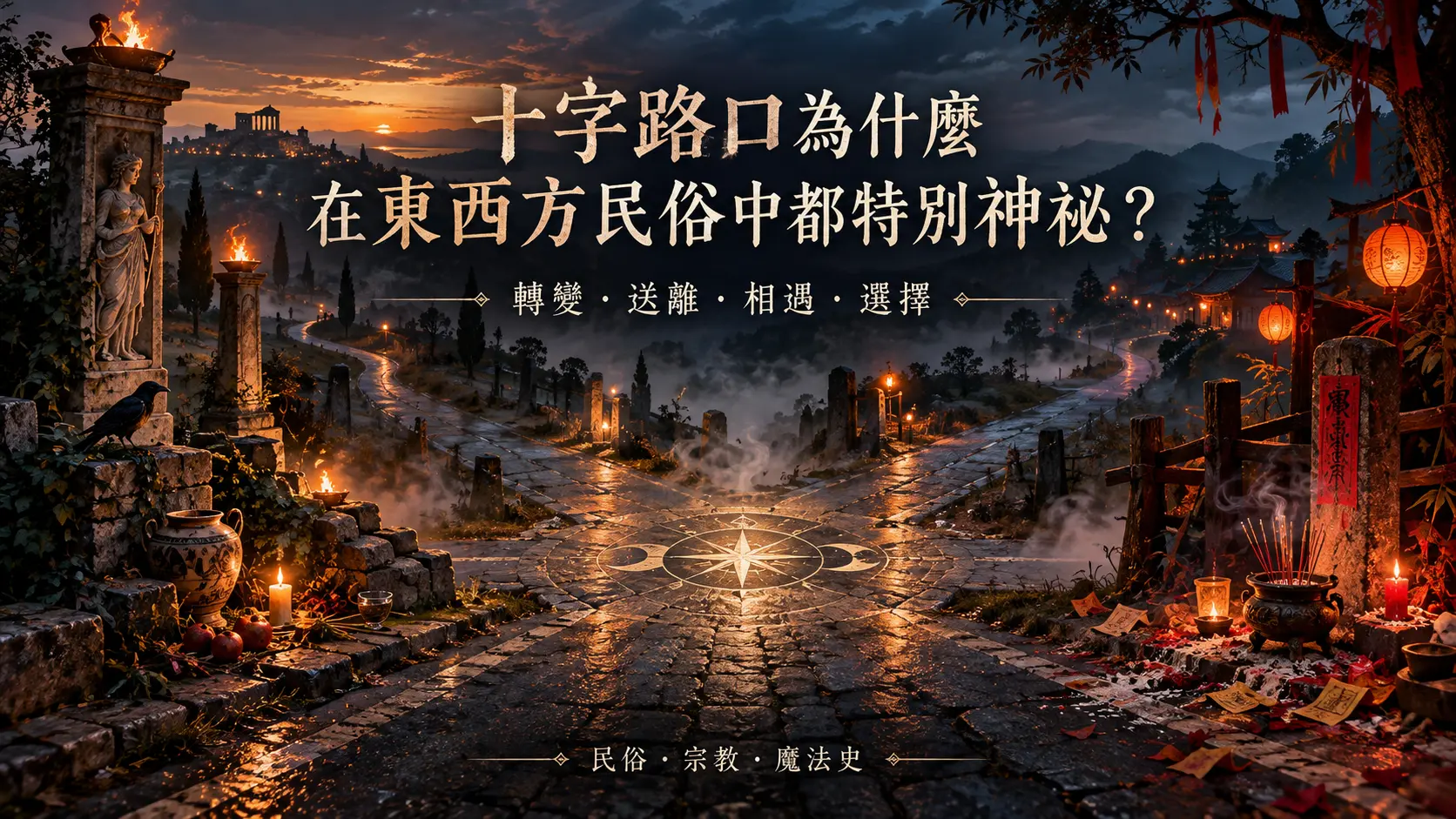 十字路口:方向分開、路線交會的地方